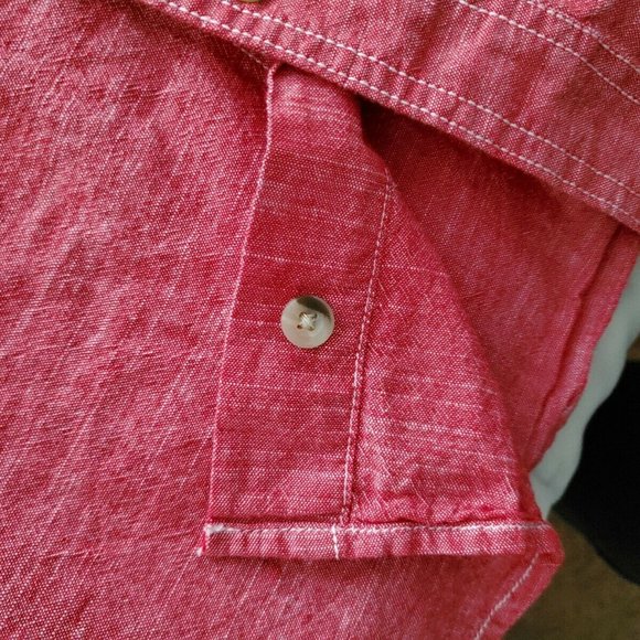 WOOLRICH Button Down Short Sleeve Shirt Mens Size M Medium - Picture 11 of 11